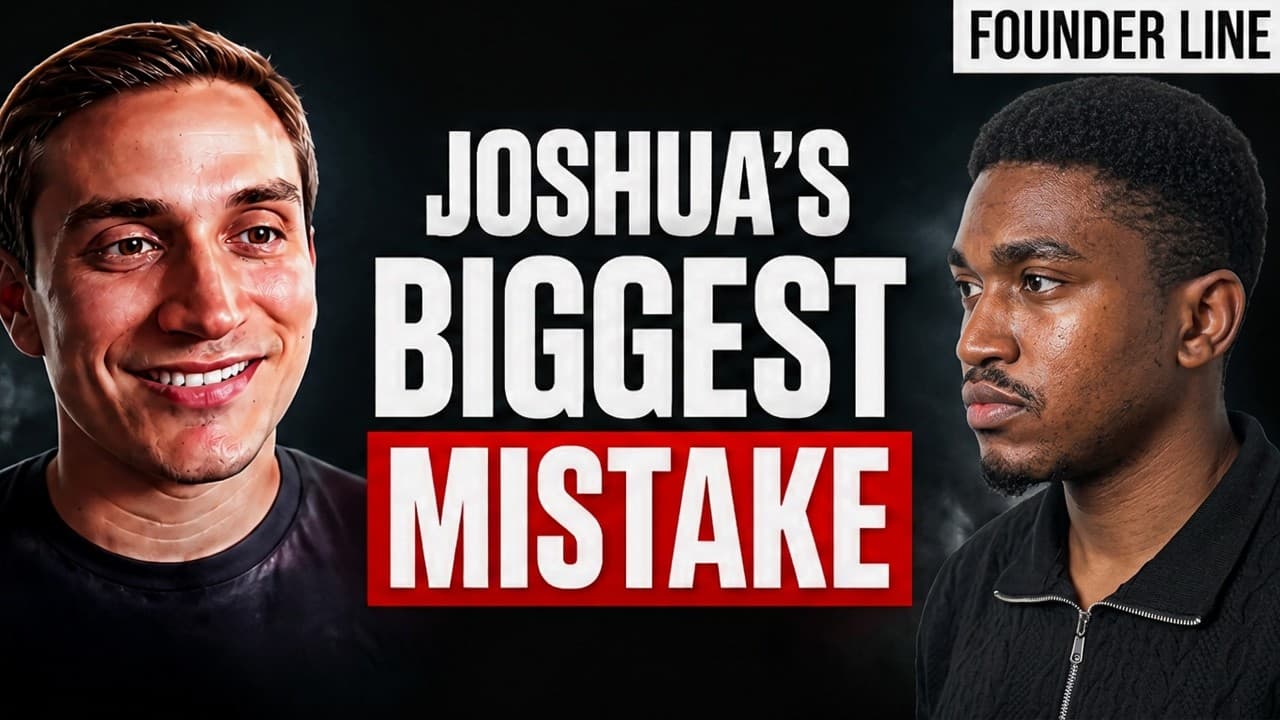 Joshua on Founder Line Ep5: His Biggest Business Mistake